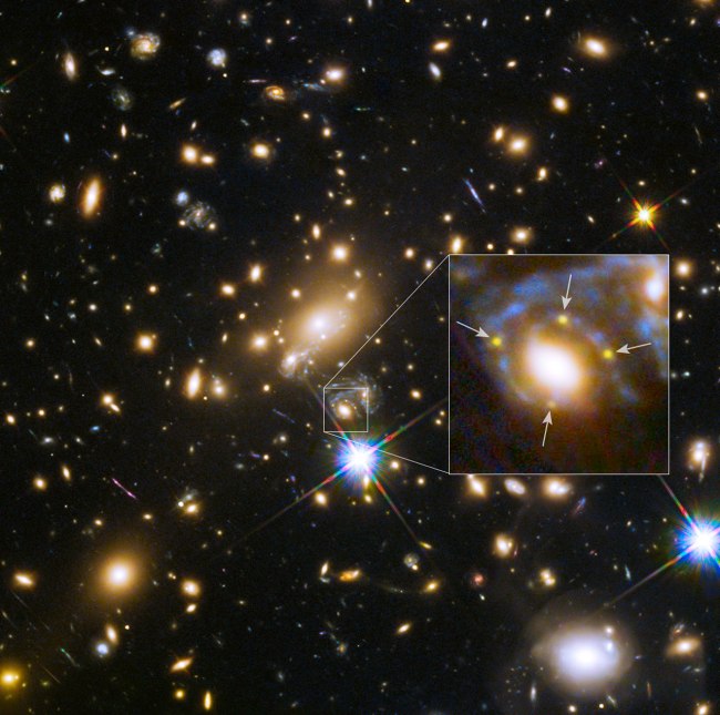 First ever gravitationally lensed supernova