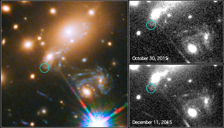 Hubble Captures First-Ever Predicted Exploding&nbsp;Star