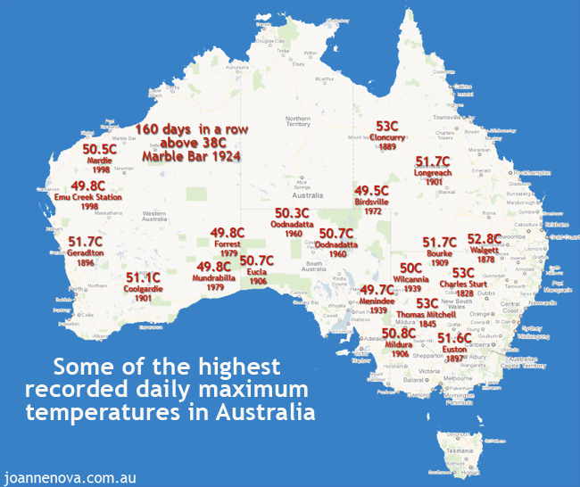 Highest Official Recorded Temperature in&nbsp;Australia