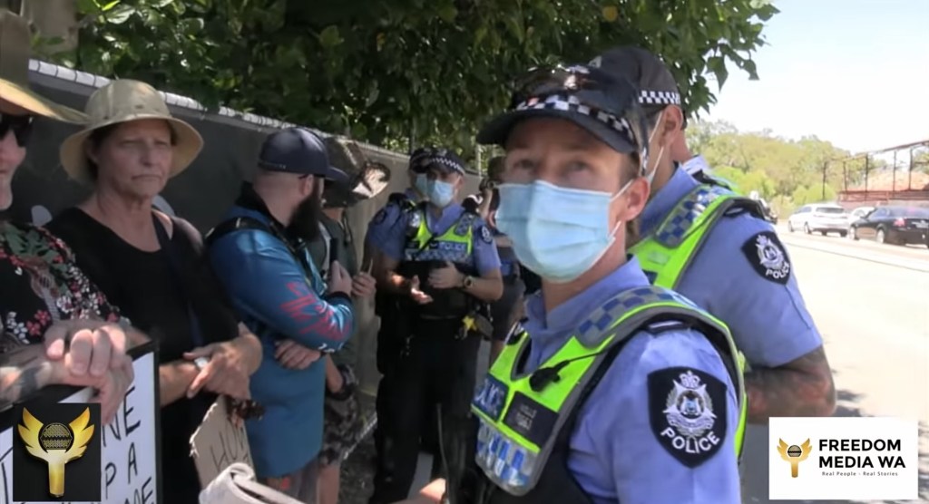 Police Violence at Protest in Perth Western Australia on January 1, 2022: Two Falsely&nbsp;Arrested