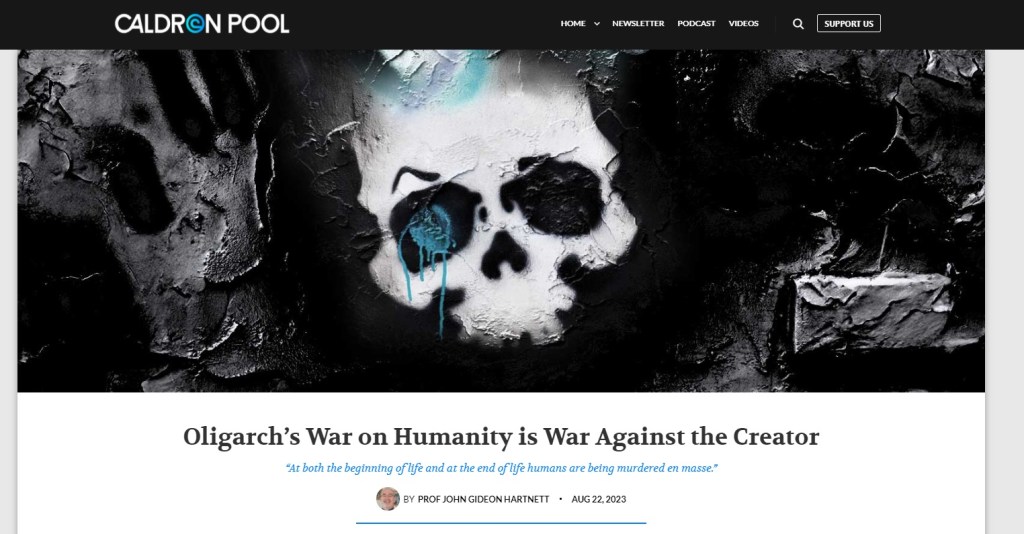 Oligarch’s War on Humanity is War Against the&nbsp;Creator