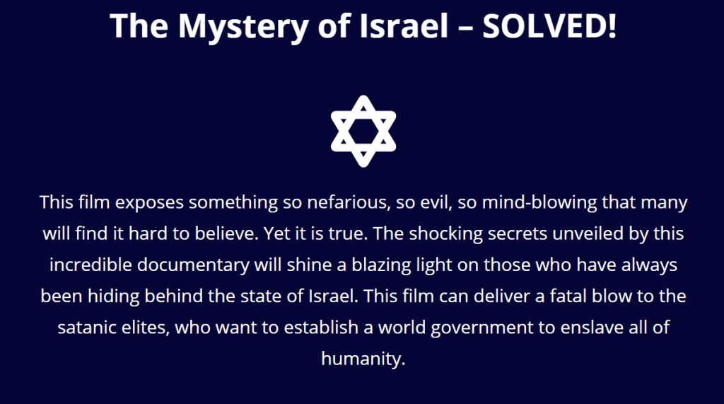 The Mystery of Israel –&nbsp;SOLVED!
